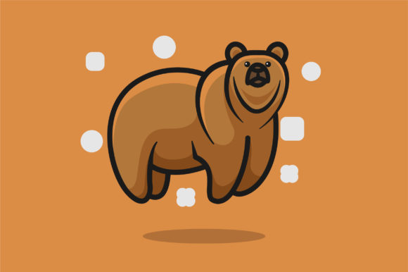 3D Animal Illustration: Cute Bear Graphics & Illustrations