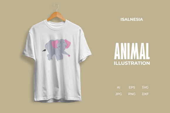 Animal Elephant Character Illustration: Graphics & Illustrations for Real Publishing