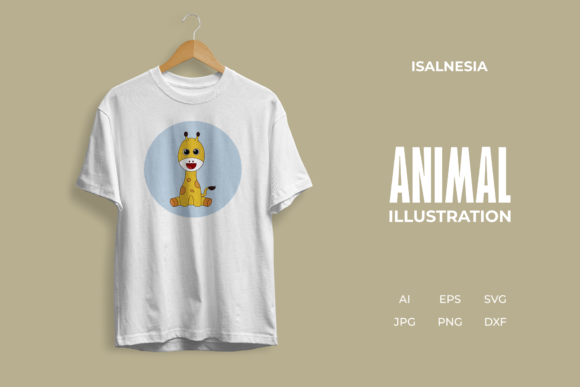 Animal Giraffe Character Illustration: Graphics & Illustrations for Handmade Makers