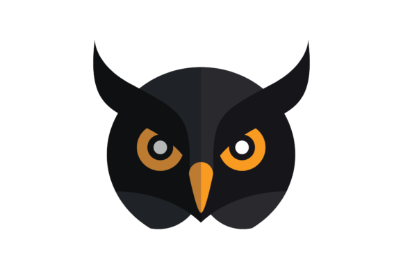 Animal Head Owl Face Illustration: Graphics & Illustrations for Local Branding
