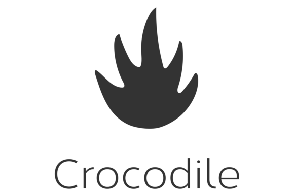 Crocodile Footprint. Safari Wild Animal Graphics