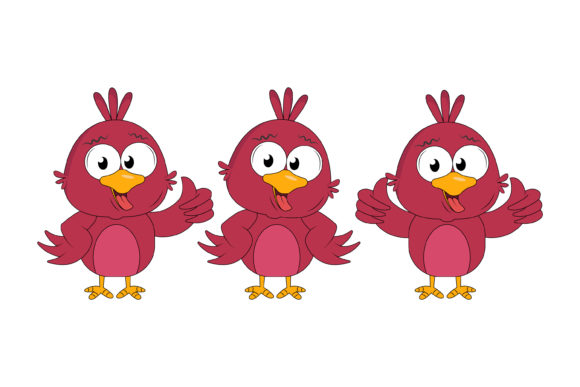 Cute Bird Animal Cartoon: Friendly Graphics & Illustrations