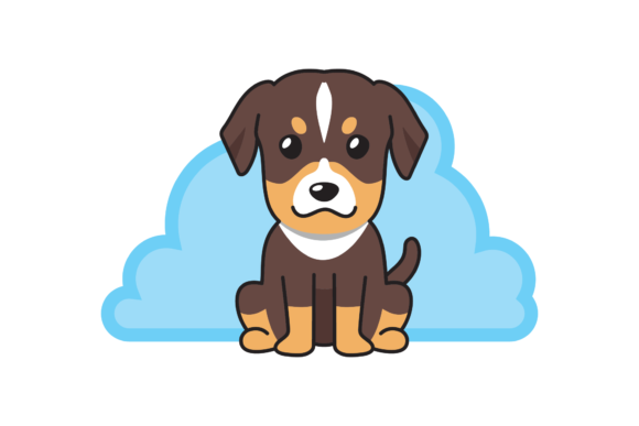 Dog Cute Animal Vector Cloud: Graphics & Illustrations