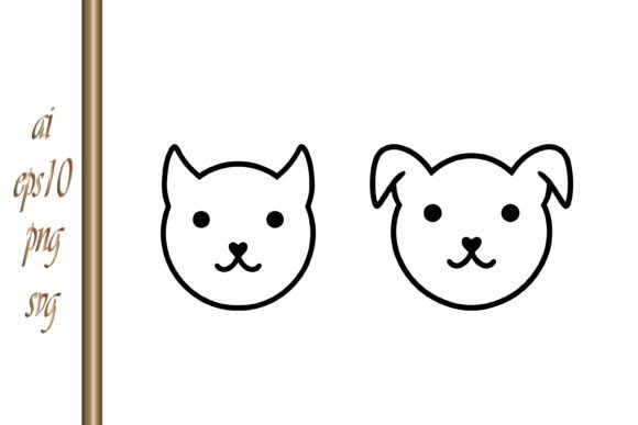 Doodle Cat and Dog Clipart Sketch Animal Graphics