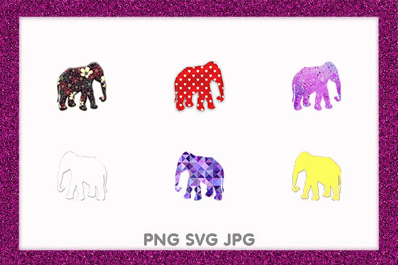 Elephant Golden African Animal Design