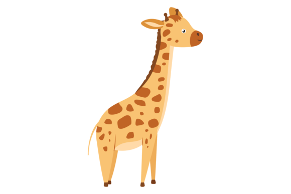 Giraffe Animal Graphics: Cute African Safari Illustrations