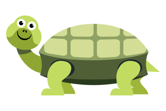 Green Turtle Graphics: Funny Cartoon Illustrations
