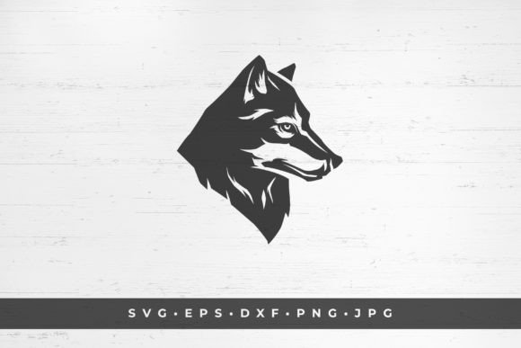 Wolf Canine Carnivorous Wild Animal Head Graphics & Illustrations